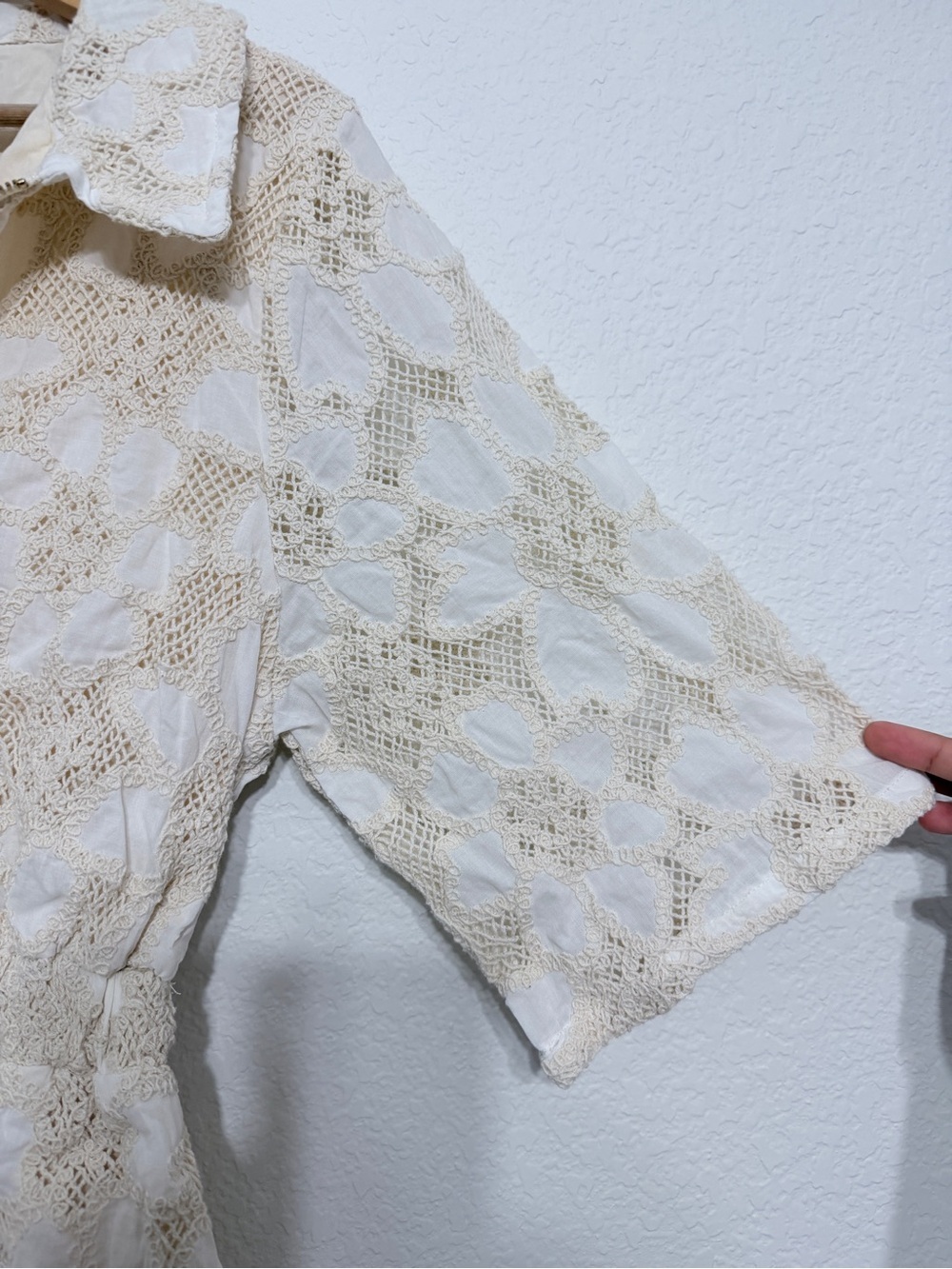 Jen’s Pirate Booty - Free People 100% cotton White Eyelet Romper medium - Picture 11 of 15